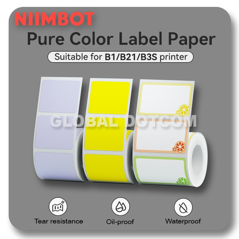 

NIIMBOT B21 B1 B203 B3S LABEL STICKER WARNA THERMAL TAHAN AIR MINYAK