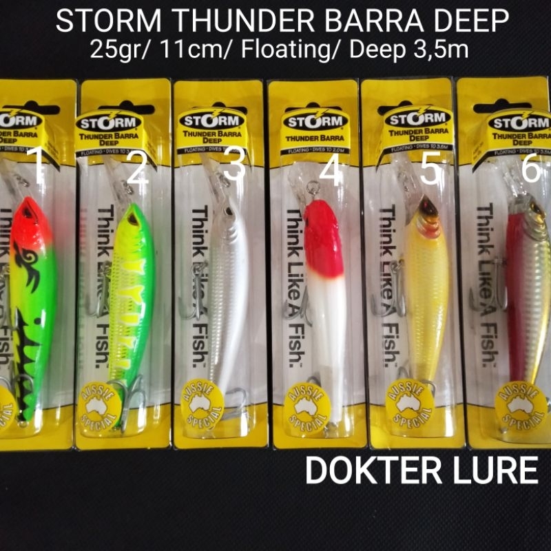 MINNOW STORM THUNDER BARRA DEEP 25gr Umpan Casting