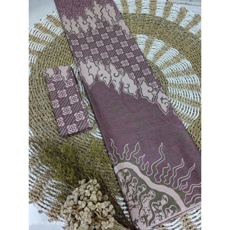 KAIN FASHION BATIK MEGAMENDUNG TERBARU WARNA TARO