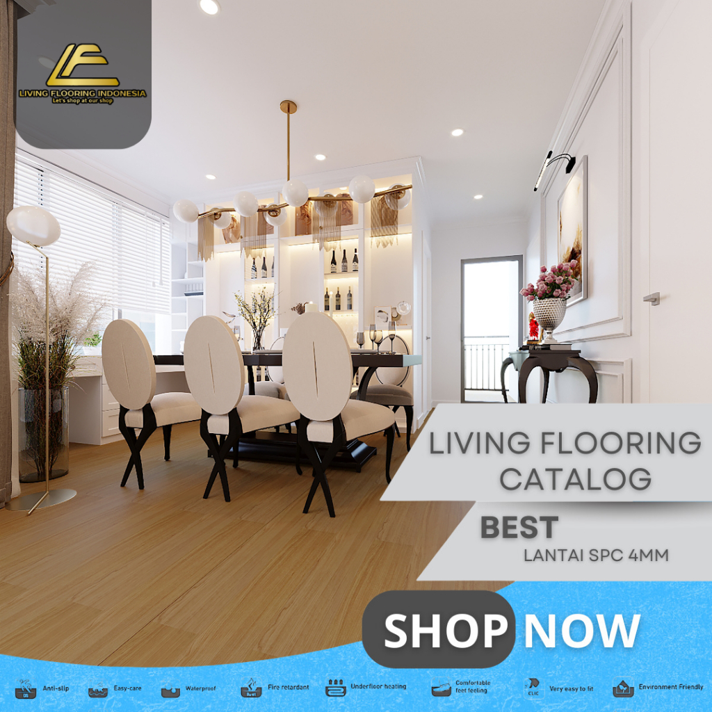 Lantai SPC K Floor 4mm | Lantai Vinyl Motif Kayu