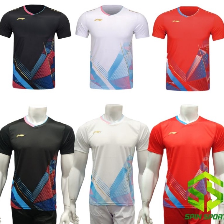 KODE L63Z L6578 Kaos Baju Lining LiNing Import Premium All England Terbaru At Dry Baju Badminton Baj