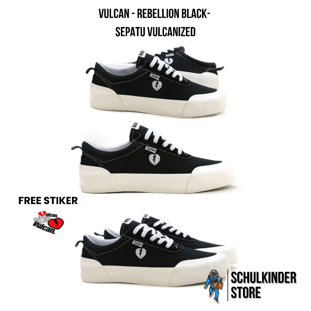 VULCAN - Rebellion Black-  Sepatu vulcanized