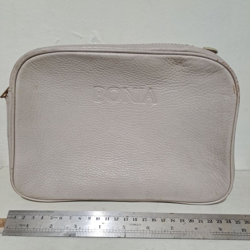 hand bag bonia kulit asli ori preloved