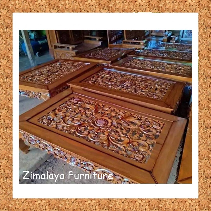 Meja Tamu Ketapang Ukir Jati Ukuran 150x60 Meja Kopi Model Ketapang Ukir Asli Jepara