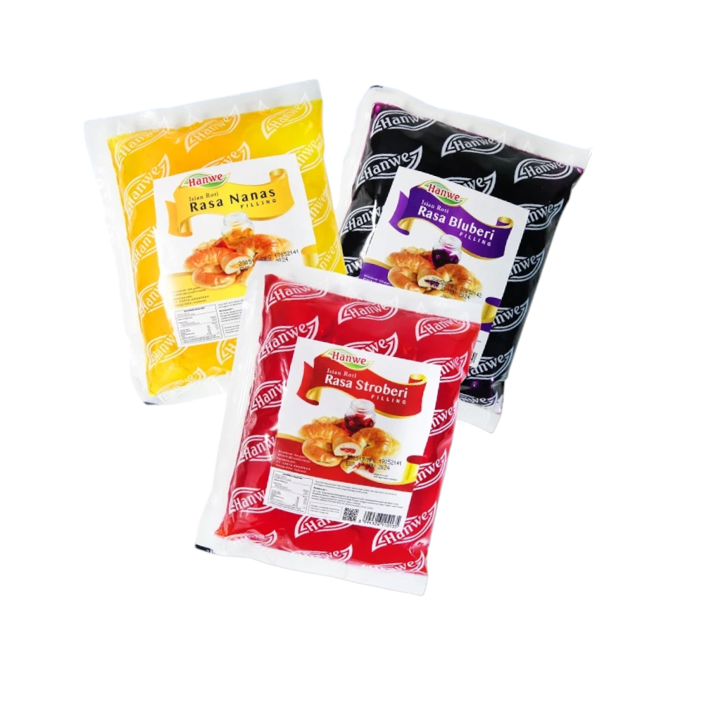 

Selai Filling Isian Olesan Premium Roti Bomboloni Cake Rasa Buah Hanwe 500 gram