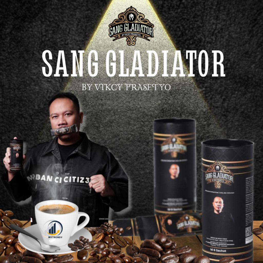 

Kopi Sang Gladiator Original By VICKY 1 KALENG 6 SACHET BISA COD