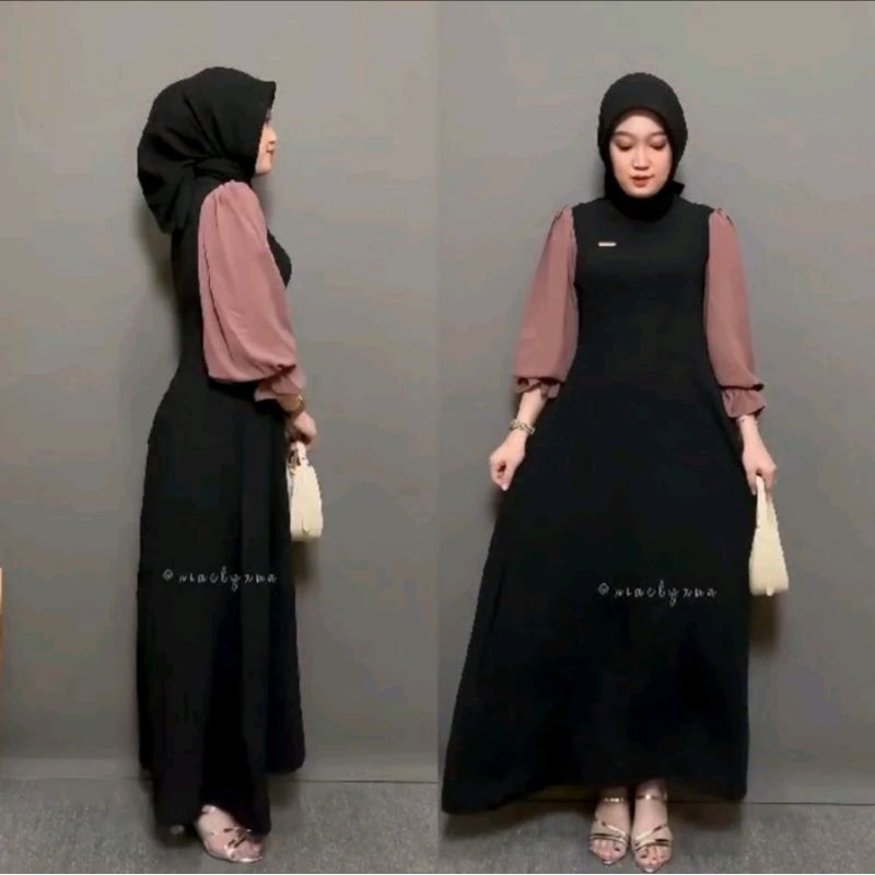 DRESS ZARA PREMIUM | MIDI ZARA MATT RAYON PREMIUM |  7 Pilihan warna supercantik