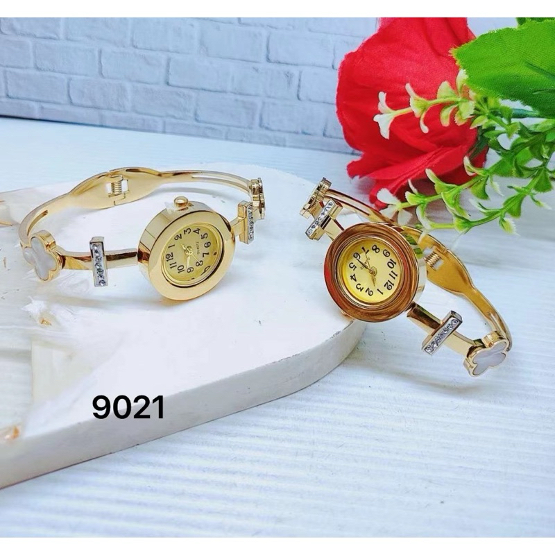 GELANG TITANIUM JAM TANGAN CLOVER PERMATA