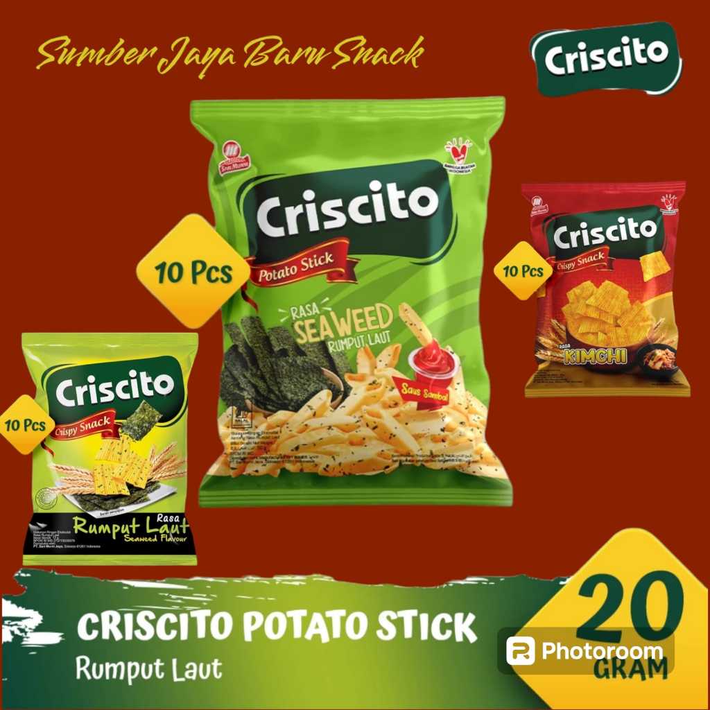 

Criscito Crispy & Potato Snack | Isi 10 Bks @ 20 g