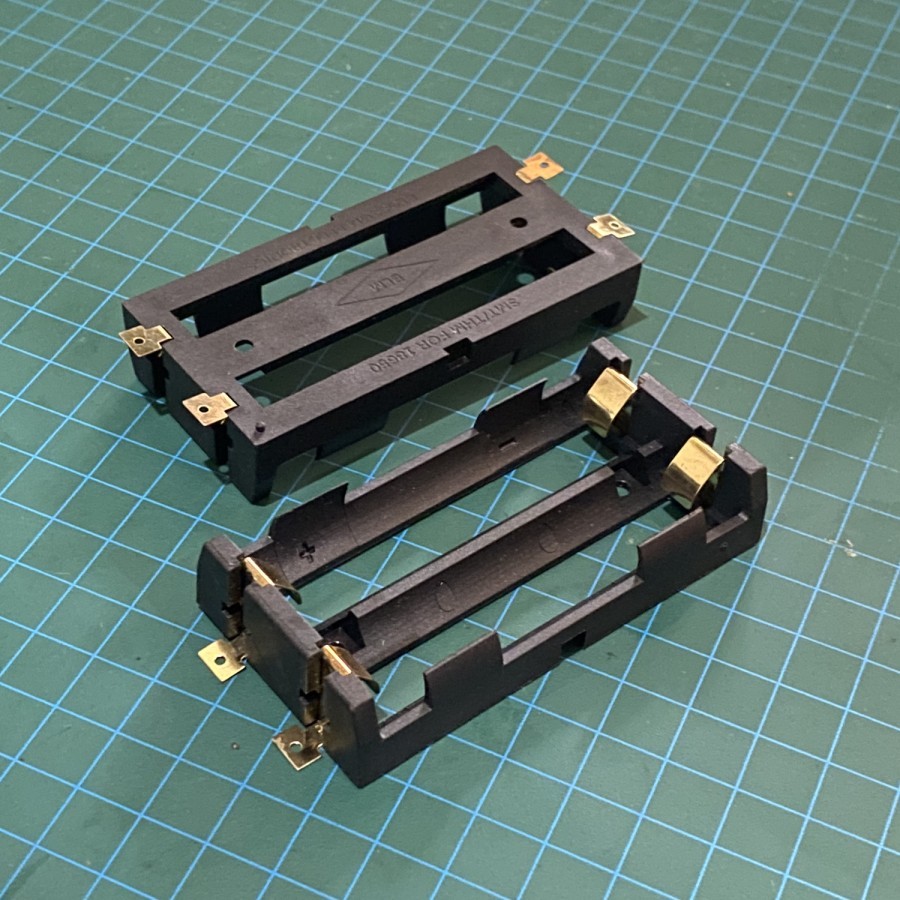 Holder dual 18650 Baterai Blossom Premium Quality ups