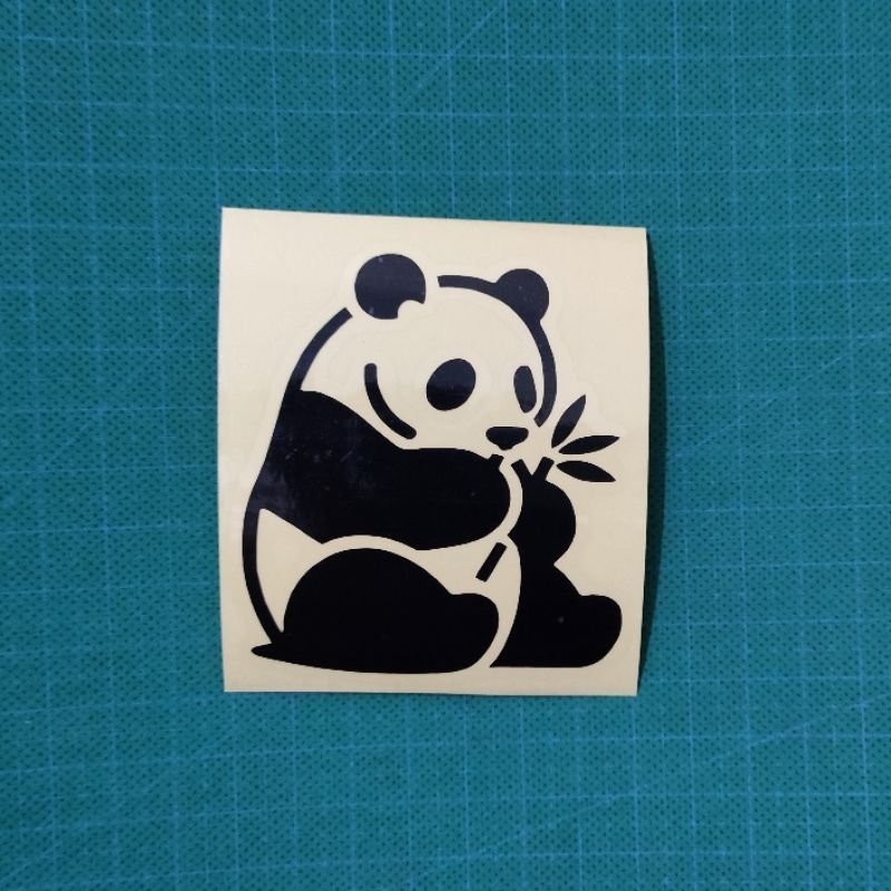 Stiker Panda Cutting