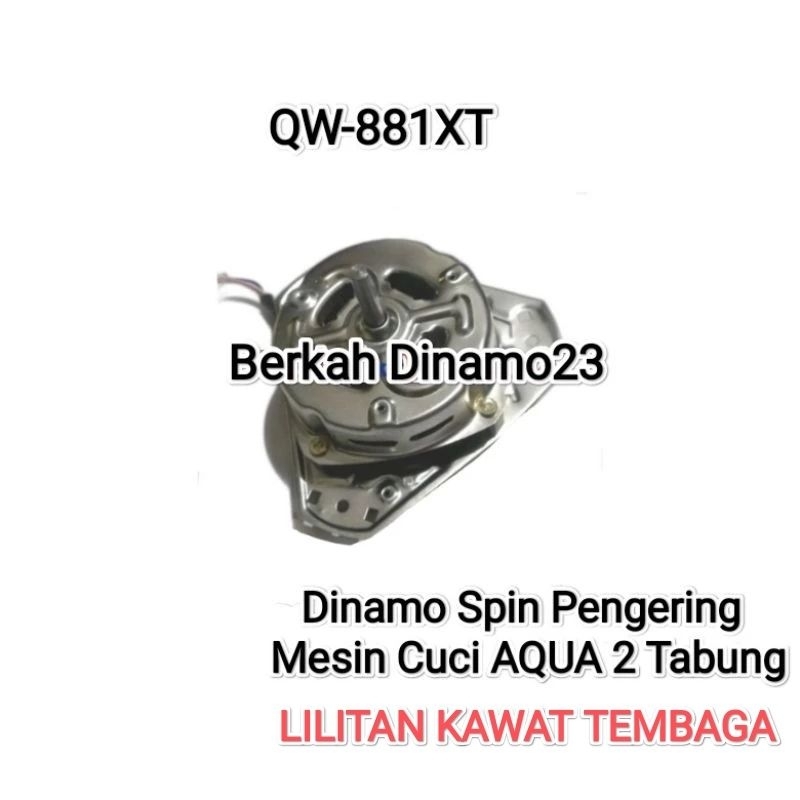 Dinamo Mesin Pengering Mesin Cuci AQUA QW-881XT /  QW 881XT Motor Spin Pengering Aqua Qw881xt