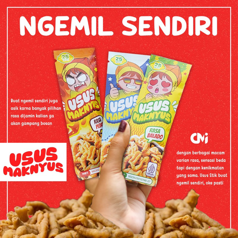 

Cemilan usus maknyus | Basreng | Makaroni | Mie Lidi