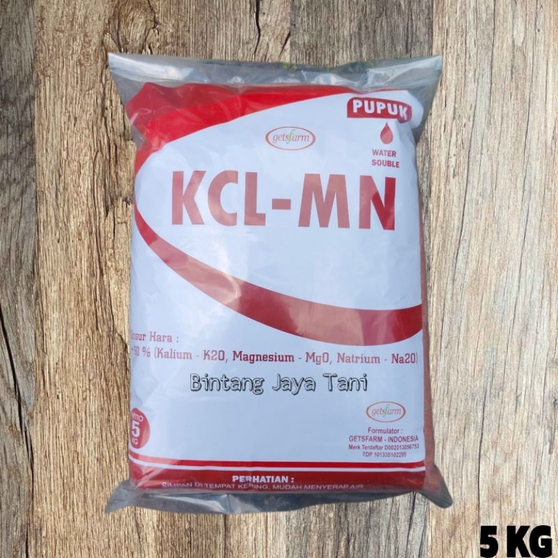 KCL-MN 5 KG / PUPUK KCL / 60% KALIUM K20 - MAGNESIUM Mg0 - NATRIUM - NA20/ Kalium Super Tingi / KCL 