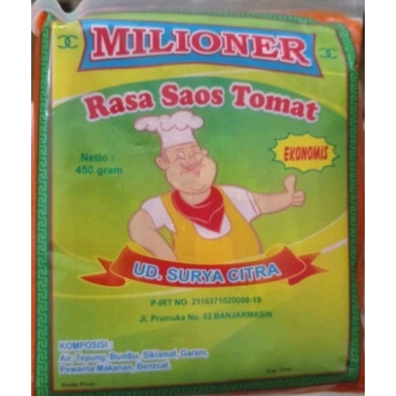 

MILIONER RASA SAOS TOMAT BANTAL 450G