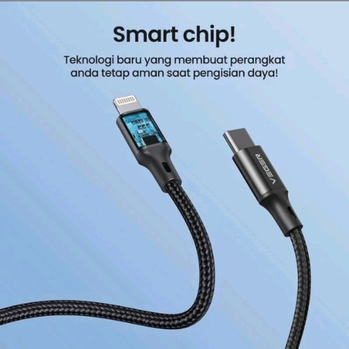 Kabel VEGER V215 USB-C to LIGHTNING / Kabel data VEGER V205 27W PD TYPE C to LIGHTNING Fast charging