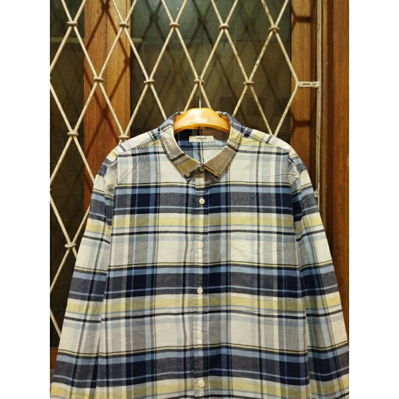 kemeja oxford Polham lengan panjang XL