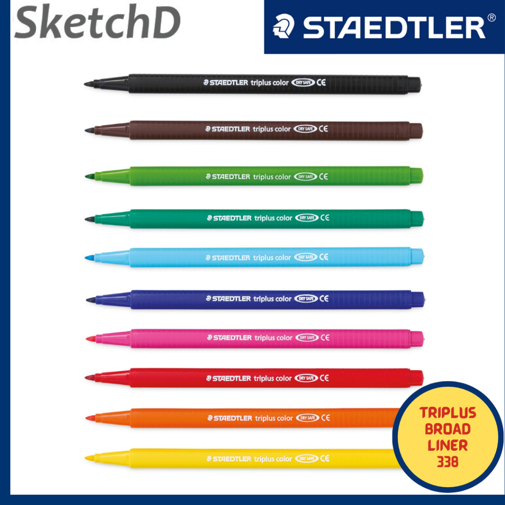 

Pena Triplus Colour Broadliner Spidol Staedtler Color Marker 0.8 mm Satuan