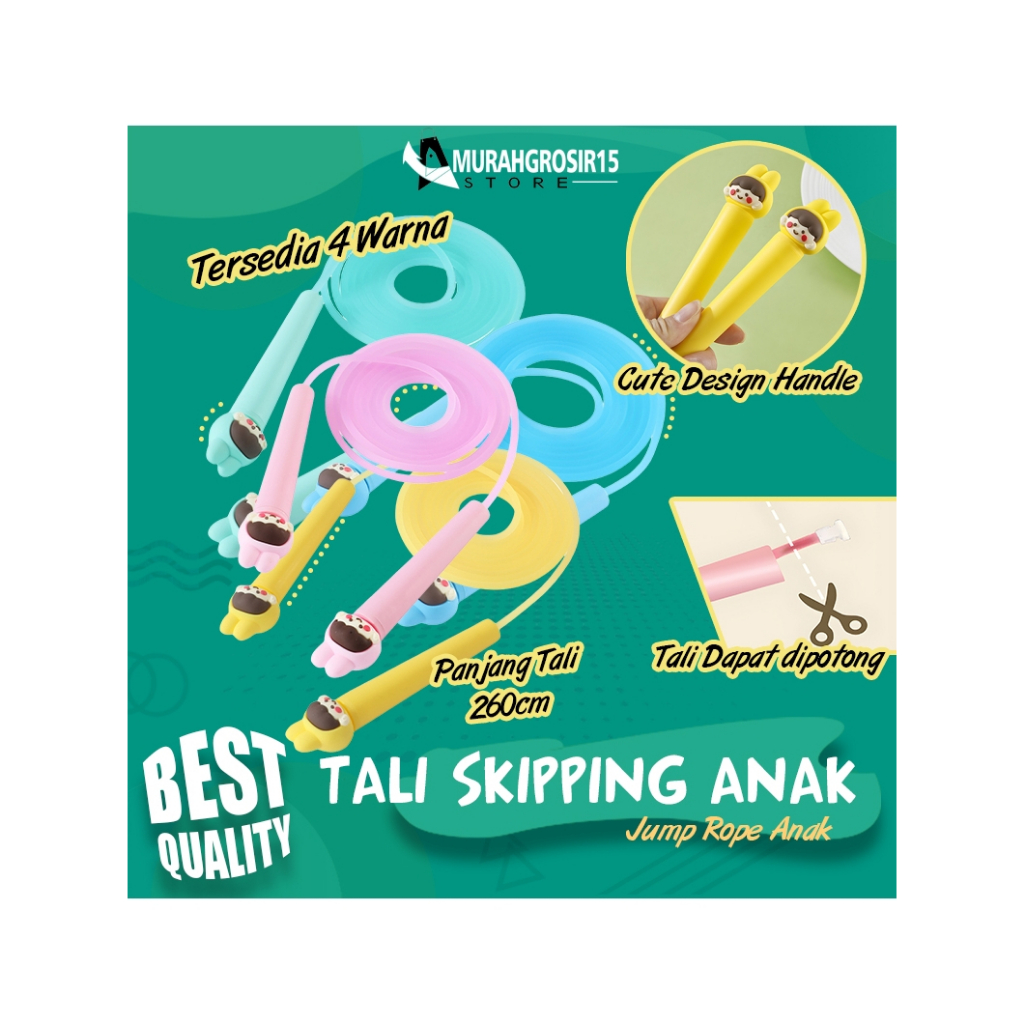 Tali Skipping Anak / Lompat Tali / Jump Rope / Skipping