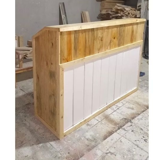 meja bar/ meja cafe minimalis jati belanda