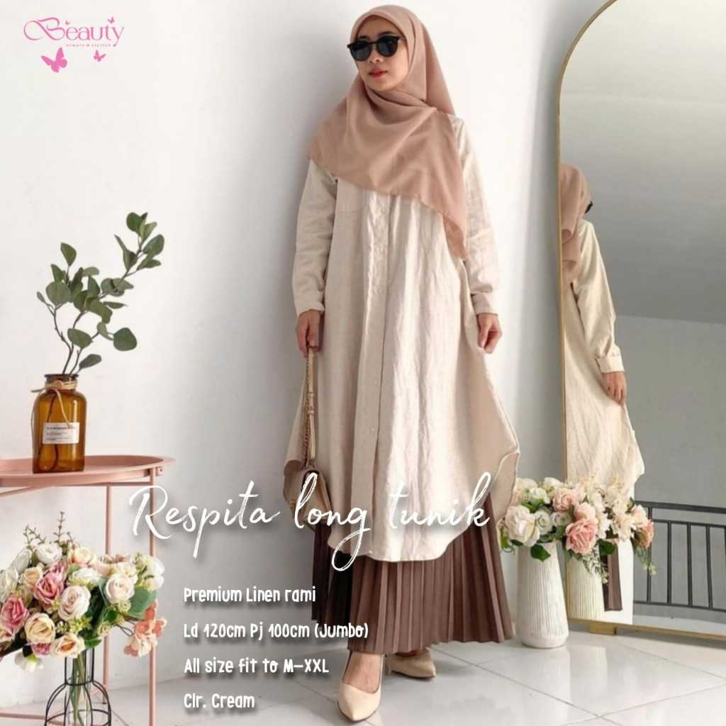 Sakura Tunik Crinkle Simple Tunik dress wanita Jumbo