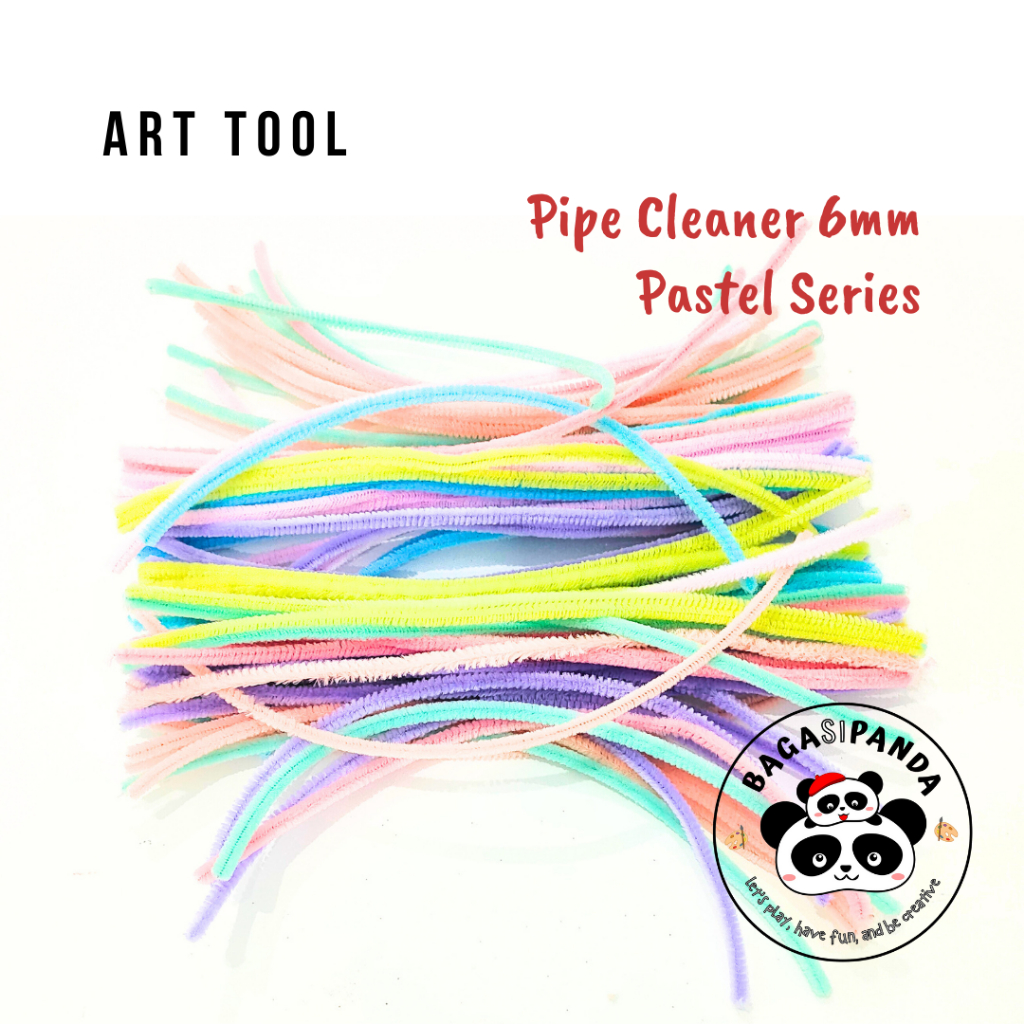 Pipe Cleaner Pastel Prakarya Anak Bisa Ecer Satuan