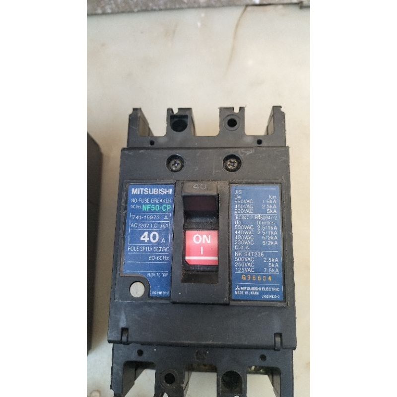 MCCB/BREAKER MITSUBISHI 40AMPERE
