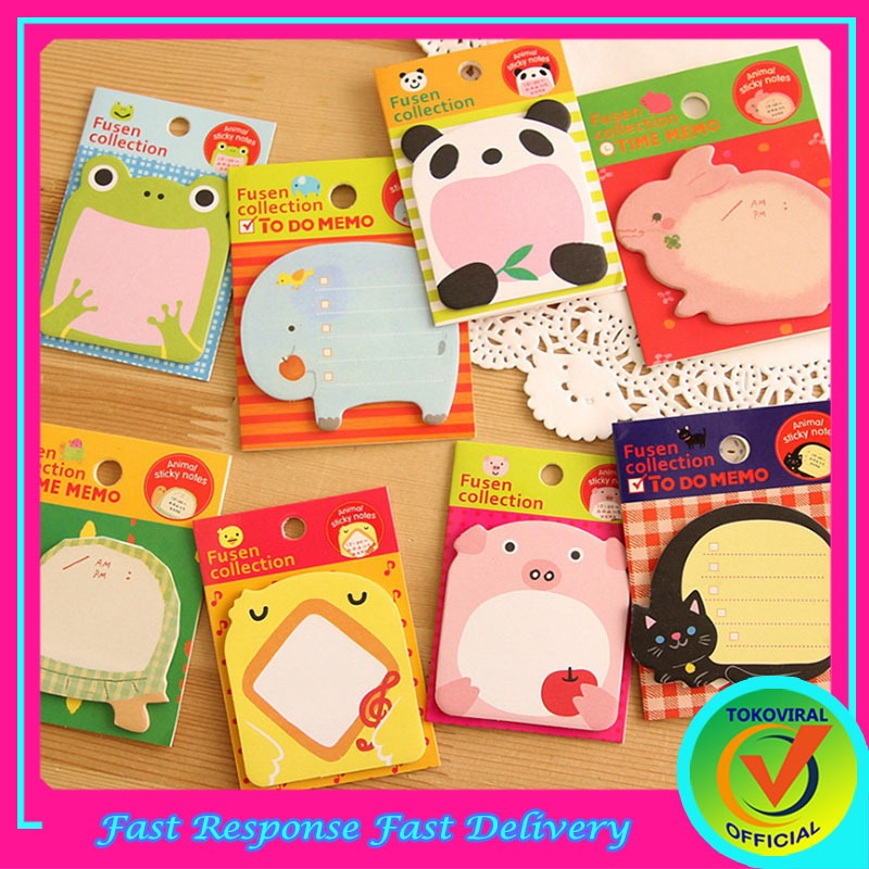 

Sticky Note Memo Tempel Karakter 30 Lembar / Note Memo / Buku Catatan Mini / Buku Memo / TM-78