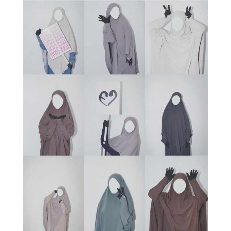 Elmadina Abaya LUNA NOA SIA Sunset In Arafah abaya black XS CLASBERG khimar jilbab anti UV