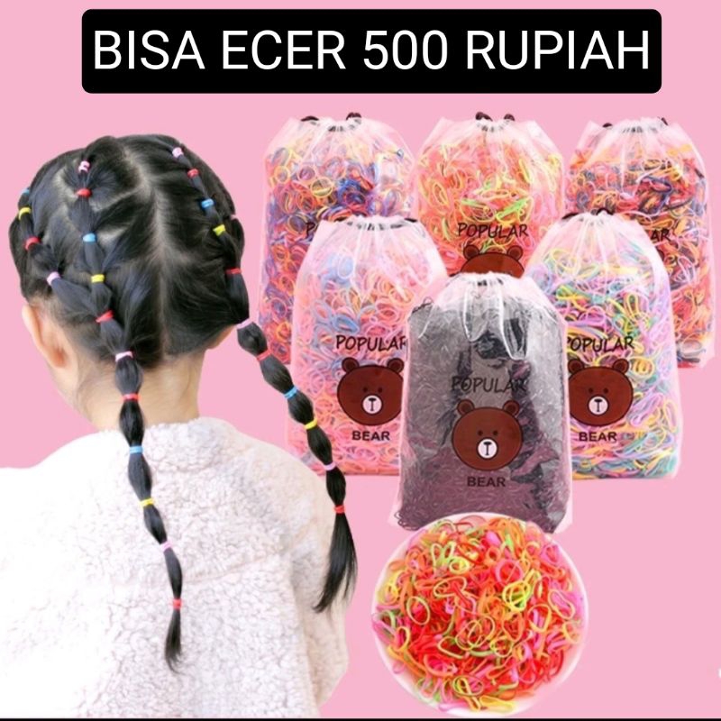 KARET RAMBUT JEPANG ANAK-ANAK WARNA WARNI / IKAT RAMBUT ANAK
