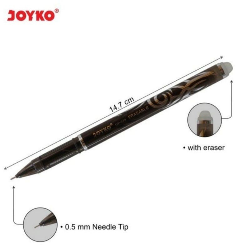 

Pulpen Joyko JOYKO Shokyo GP-279 Erasable Gel Pen / Pulpen Bisa Dihapus