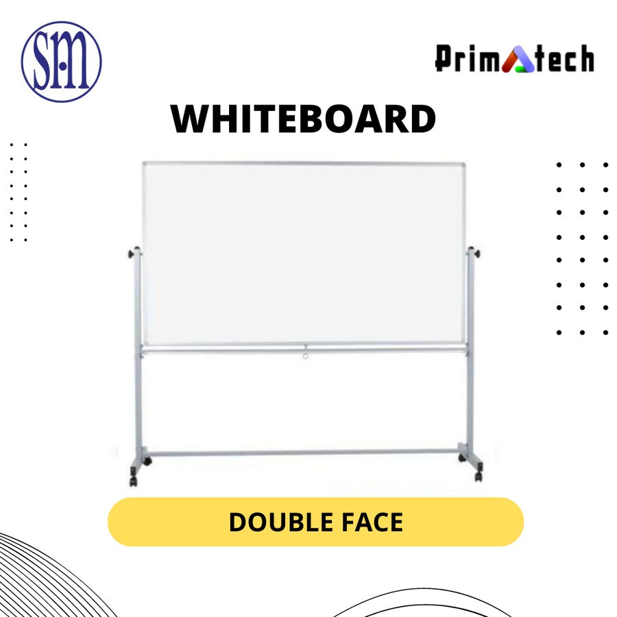 

PRIMATECH Papan Tulis Whiteboard Double Face Standing