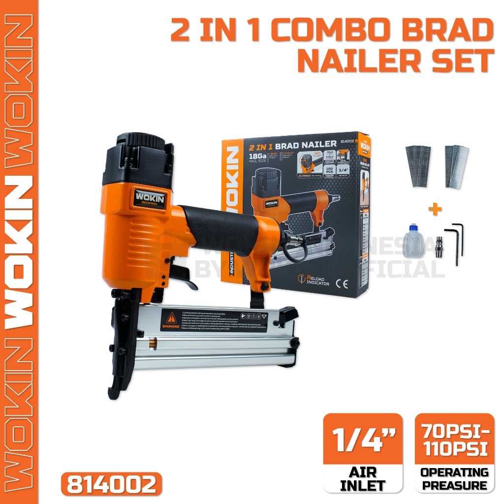 

2 In 1 Staples Paku Tembak / 2 In 1 Combo Brad Nailer Set - 814002