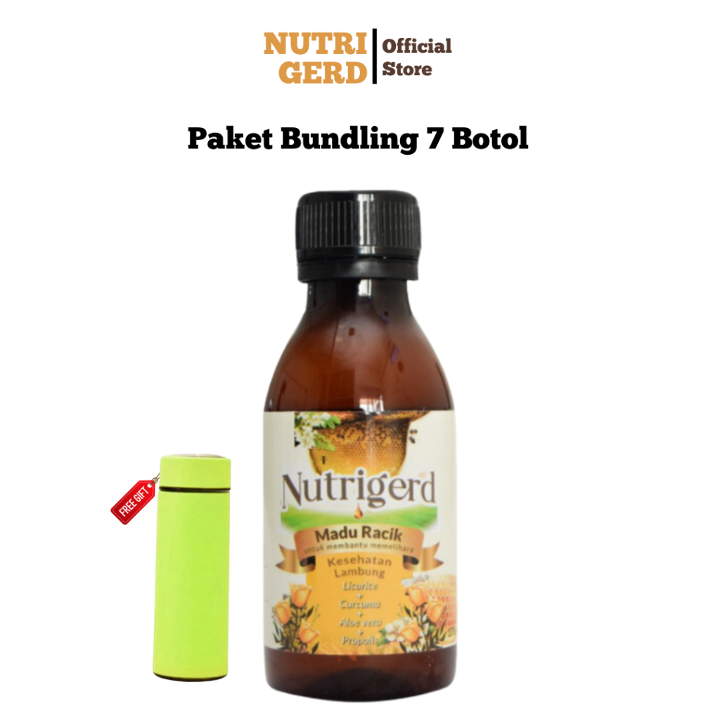 

Nutrigerd Madu Herbal Berat Bersih 175 Gram Paket 9 Botol Free Gift Thumbler