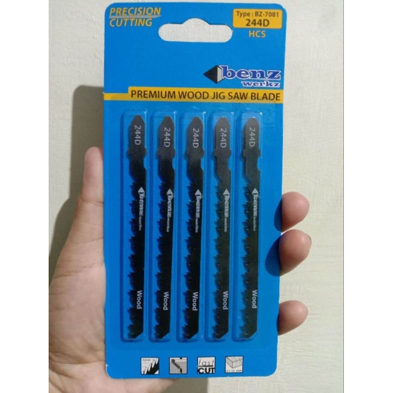- BENZ - MATA MESIN GERGAJI KAYU / JIGSAW BLADE (NO.10, T244D) PER PCS