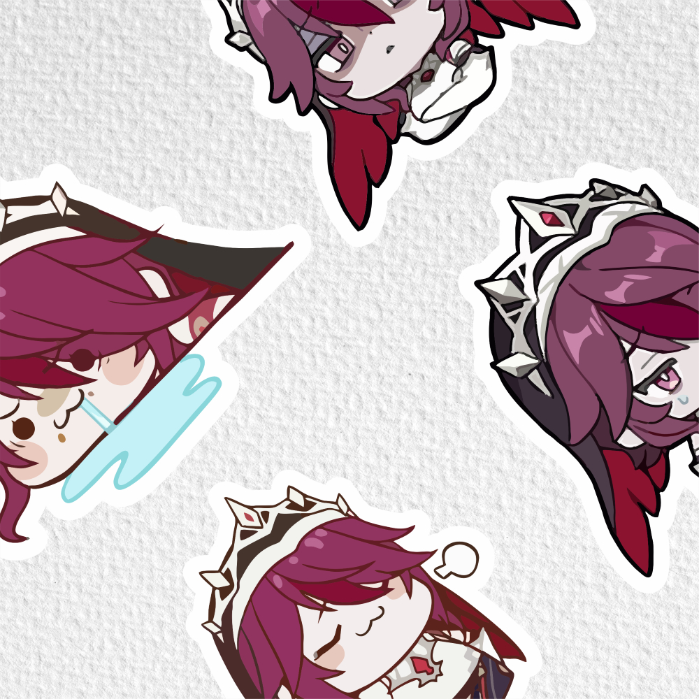 

[ VINYL & CHROMO 7 CM] cetak stiker Game/STIKER MURAH TEMA Ghensin impact [ ROSARIA ]stiker lucu chibi/genshin impact/stiker hp