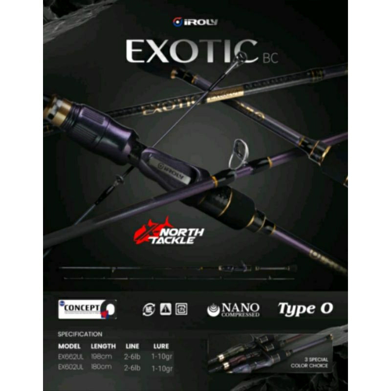 joran BC Iroly EXOTIC ring Fuji carbon solid UL type "0"