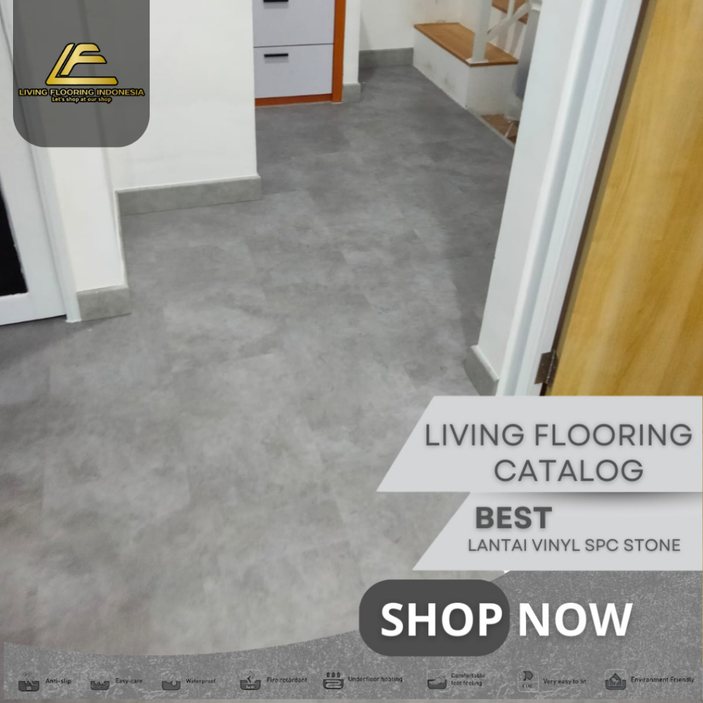 Lantai Vinyl Taco Stone 3mm | Lantai Vinyl Motif Stone