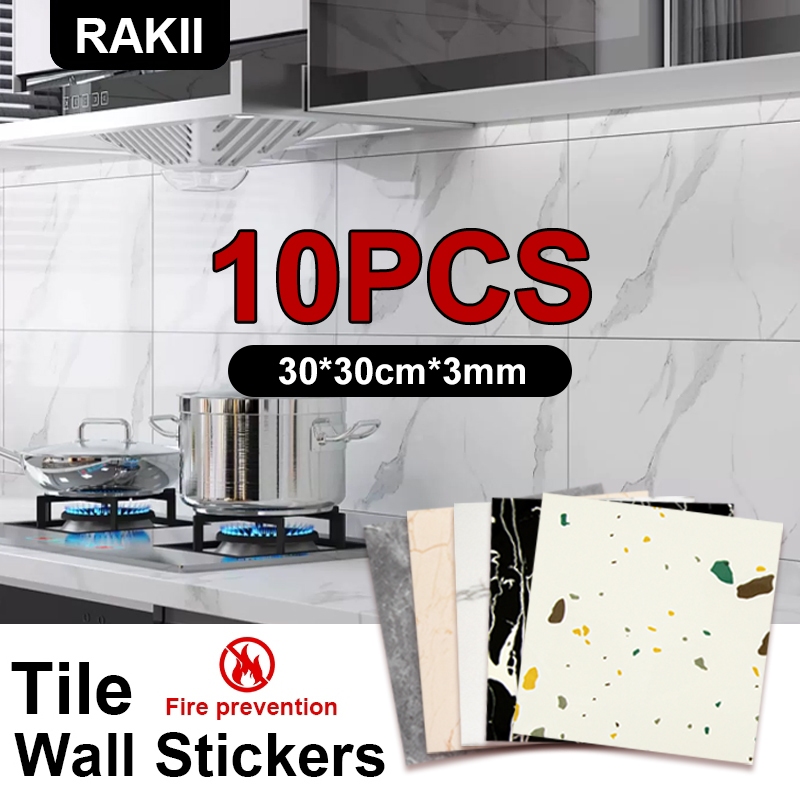 10pcs Wallpaper dinding VINYL Marble 30 x 30 cm / Lantai Vinyl Marbel Granit / Stiker Lemari Cabinet