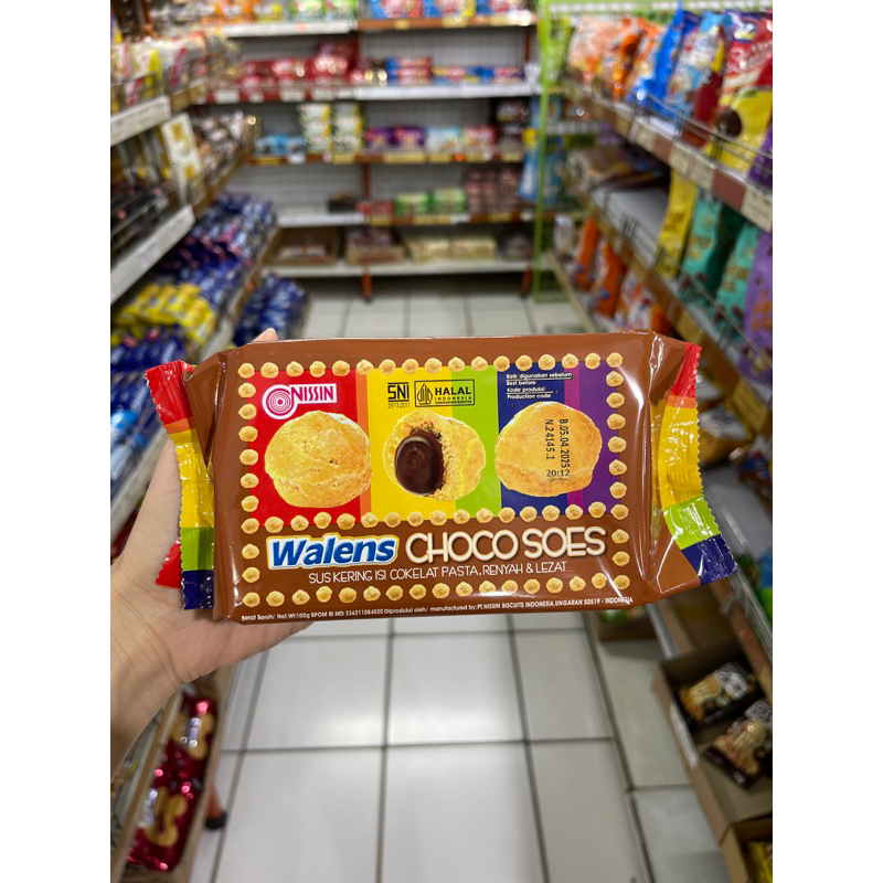 

nissin walens choco soes 100g - nissin walens sus cokelat