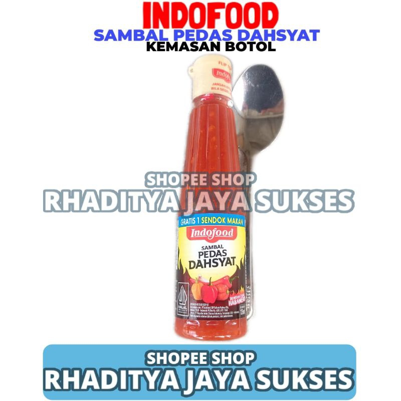

Indofood Sambal Pedas Dahysat Kemasan Botol 135 ML