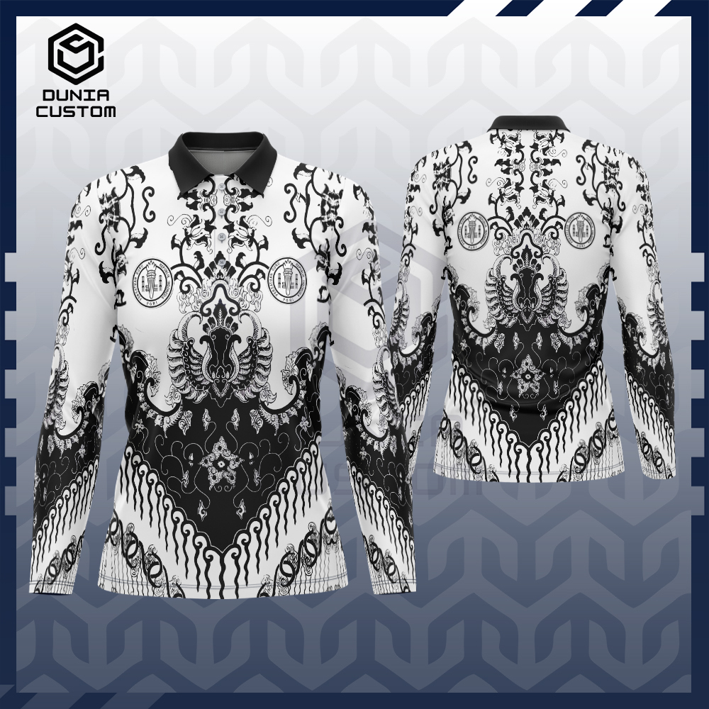Baju PGRI | Baju Jersey Pria PGRI | Jersey PGRI | Baju Batik Pria PGRI / Kaos Polo Batik PGRI Lengan
