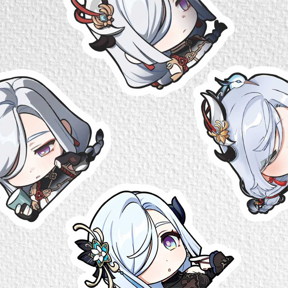 

[ VINYL & CHROMO 7 CM] cetak stiker Game/STIKER MURAH TEMA Ghensin impact [ SENHE ]/stiker genshin impact/murah/lucu