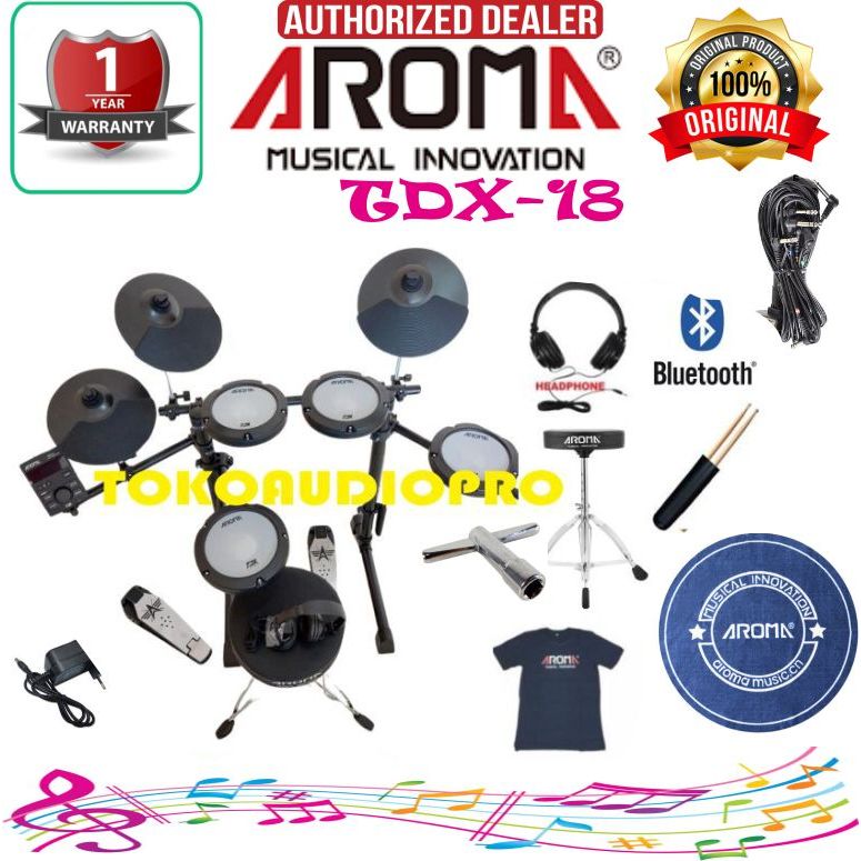 Drum Aroma TDX18 Drum Elektrik Aroma TDX-18 Paket Drum Elektrik