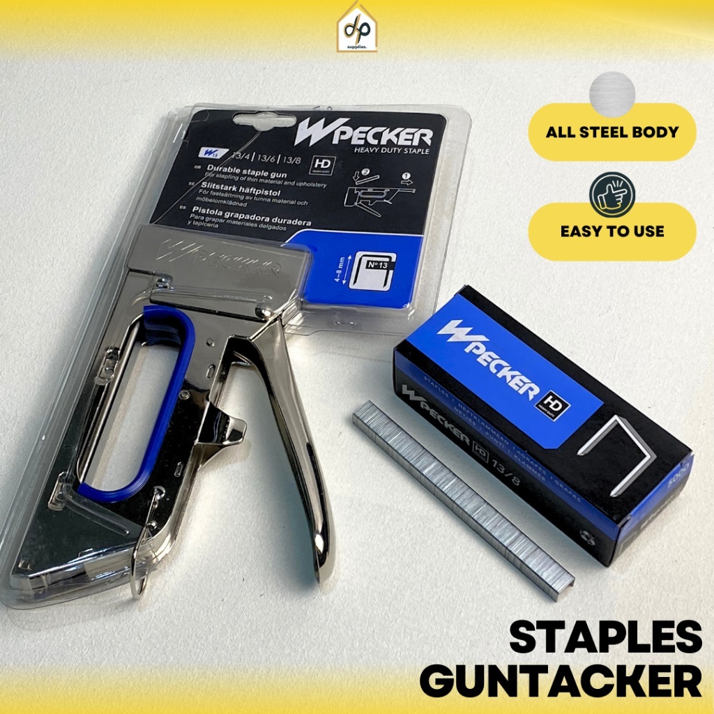 

STAPLER GUNTACKER/STAPLES TEMBAK/STAPLER W-pecker/STAPLER TEMBAK JOK KULIT MOTOR