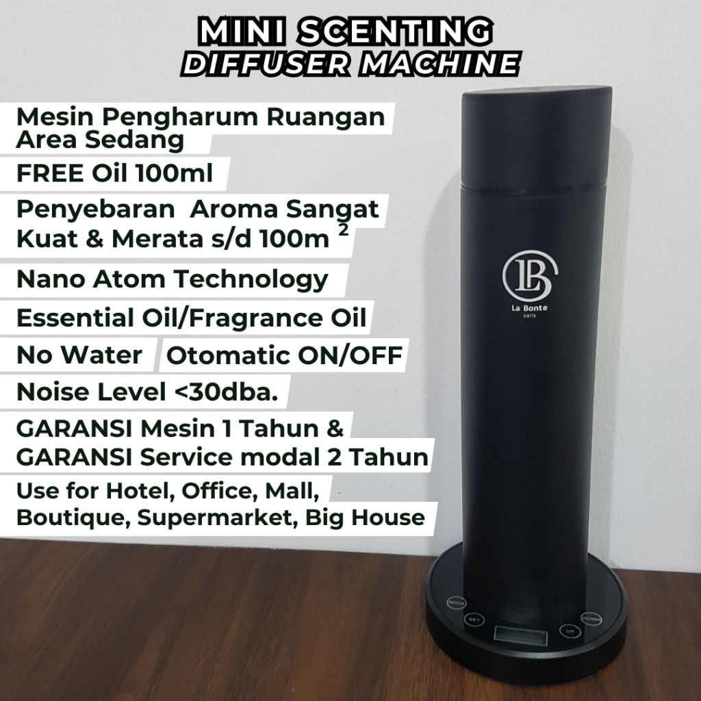 La Bonte Paris Scenting Diffuser Machine Mini Lite Pengharum Ruangan Hotel Elektrik Otomatis