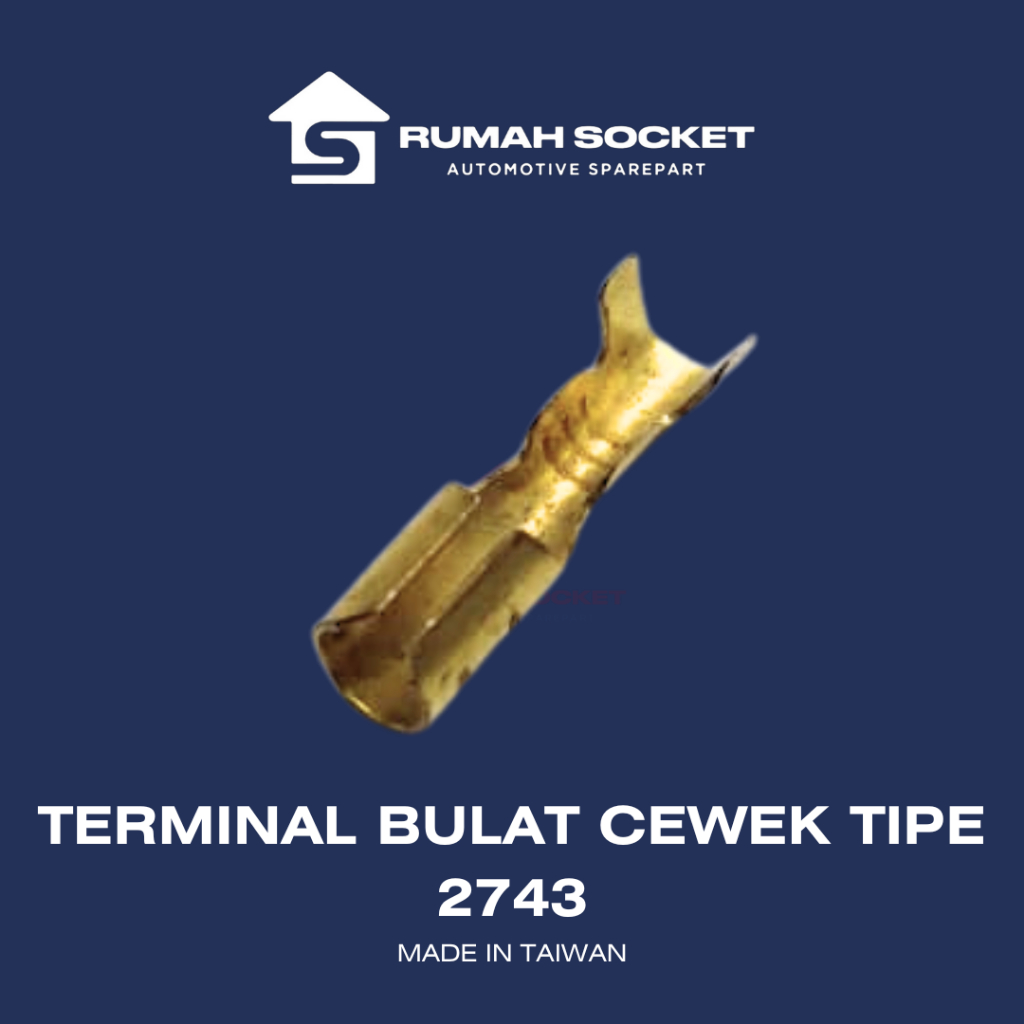 TERMINAL BULAT CEWE 4MM TIPE 2743/SKUN BULAT CEWE/SKUN BULAT FEMALE