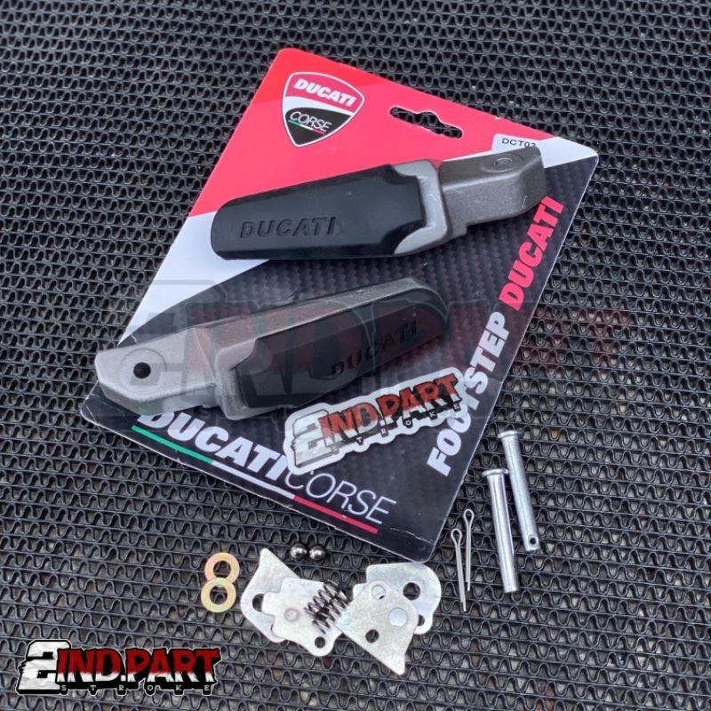 POSTEP DUCATI KARET POSTEP DUCATI MULTISTRADA IMPORT SET KANAN KIRI KUALITAS ORIGINAL