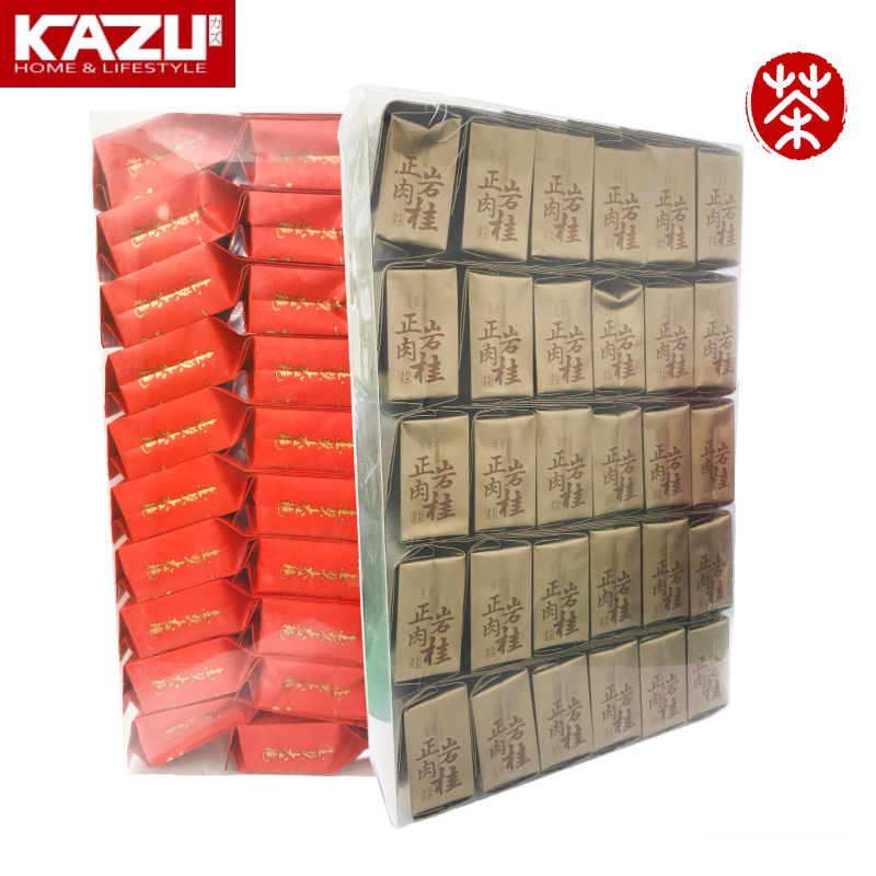 

KAZU CHINESE TEA PREMIUM T37 DA HONG PAO ROU GUI DAHONGPAO ROUGUI MIKA 30PCS 红茶 肉桂 大红袍