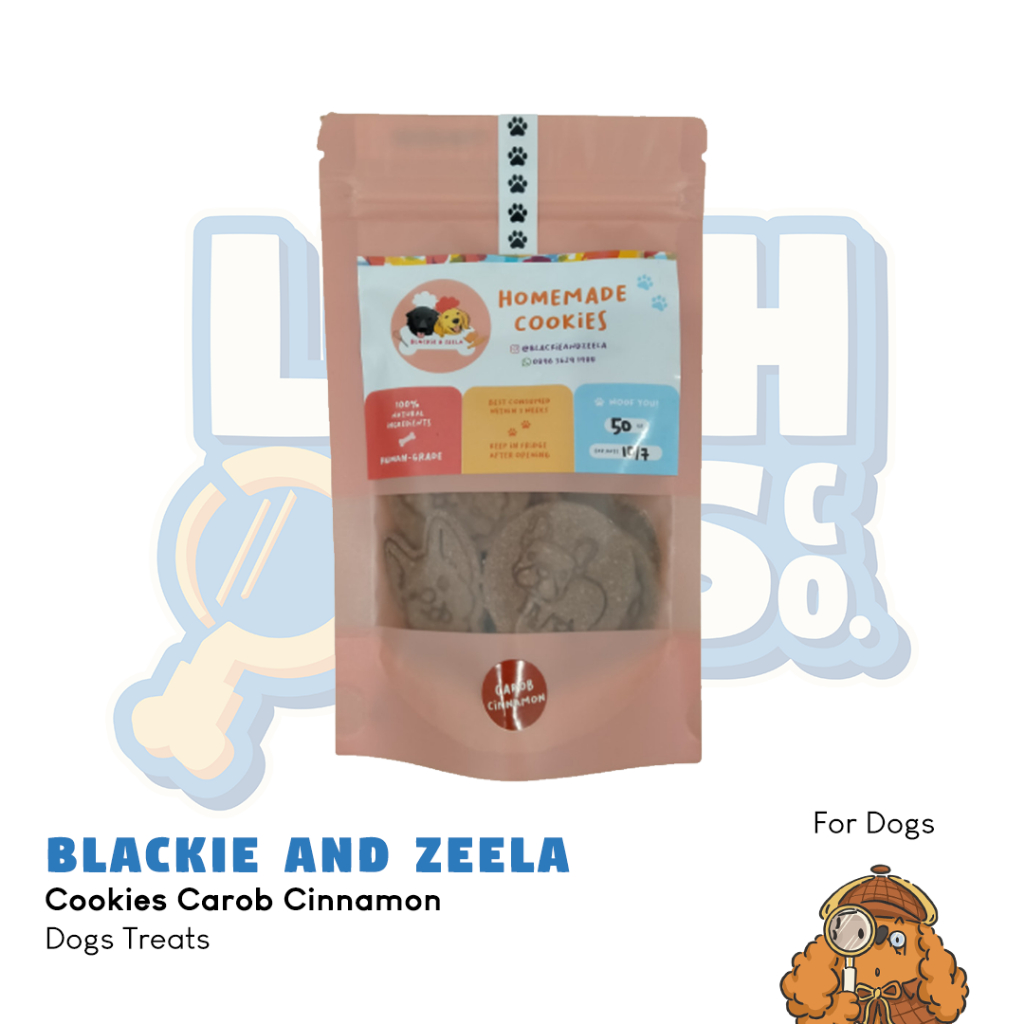 Blackie and Zeela Cookies Carob Cinnamon Dog Treats